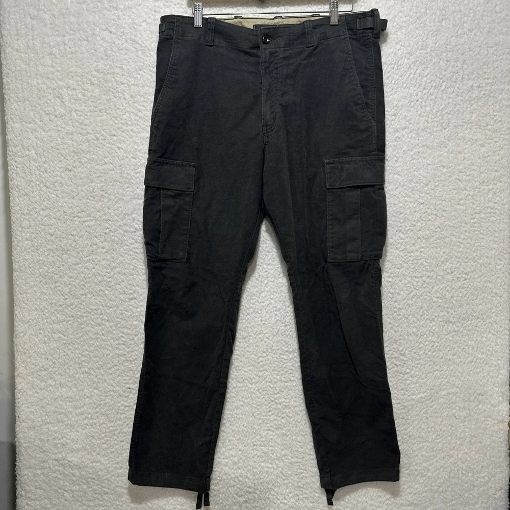 Banana Republic Traveler Moleskin Cargo Dark Charcoal Paratrooper Pants Size 38R